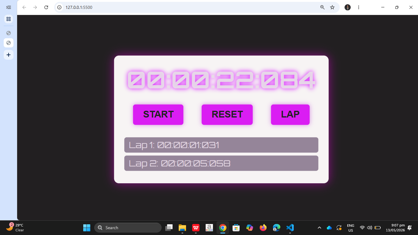 Stopwatch app